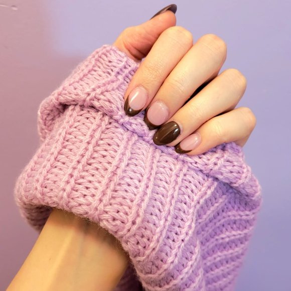 Violet Infinity Knit Scarf - Picture 2 of 6